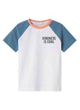 Camiseta Name It Hadj Branca Para Menino