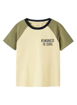 Camiseta Name It Hadj Bege Para Criança.