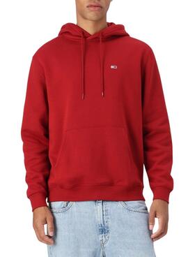 Moletom Tommy Jeans Hoodie vermelho para homem