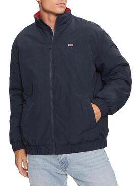 Caçador Tommy Jeans Padded azul marinho para homem