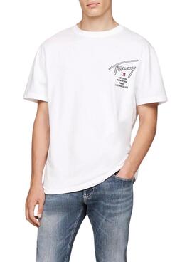 Camiseta Tommy Jeans City branca para homem
