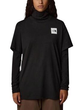 Camiseta The North Face Fine preta para mulher