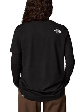 Camiseta The North Face Fine preta para mulher