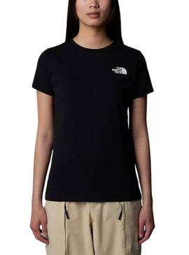 Camiseta The North Face Box preta para mulher