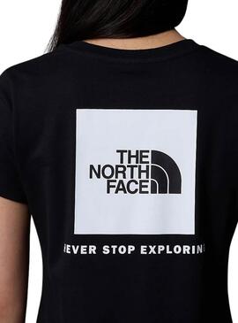 Camiseta The North Face Box preta para mulher