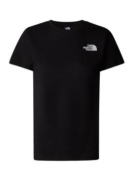 Camiseta The North Face Box preta para mulher