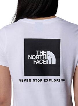 Camiseta The North Face Box branca para mulher