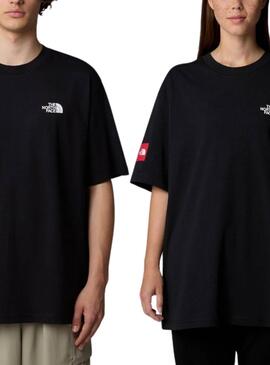 Camiseta The North Face Axys preta para homem e mulher.