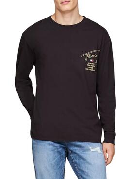 Camiseta Tommy Jeans Twist preto para homem