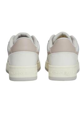 Sapatilhas Tommy Jeans Retro Basket pastel para mulher.