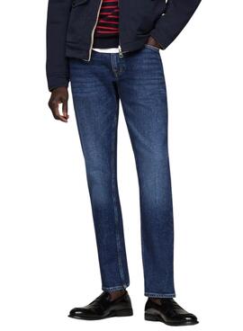 Calça jeans Tommy Hilfiger Denton denim médio para homens
