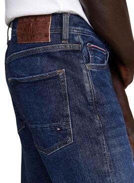 Calça jeans Tommy Hilfiger Denton denim médio para homens