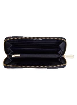 Carteira Tommy Hilfiger Large com listras para mulher