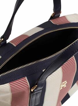 Bolsa Tommy Hilfiger Poppy listrada para mulheres