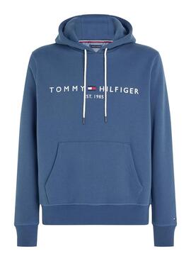 Moletom Tommy Hilfiger Hoody azul para homem
