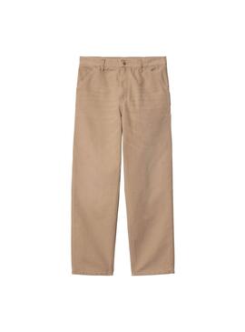 Calça Carhartt Single Knee bege para homem