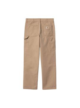 Calça Carhartt Single Knee bege para homem