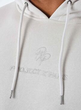 Moletom Project x Paris com logotipo circular de pedra para homens