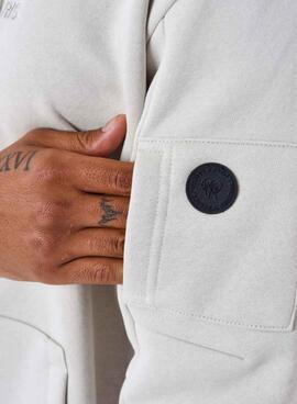 Moletom Project x Paris com logotipo circular de pedra para homens