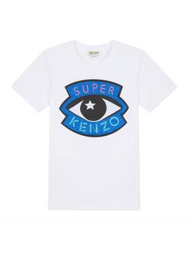 T-Shirt Kenzo Gisa Branco para Menina
