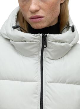 Jaqueta acolchoada Ecoalf Marangualf branca para mulher