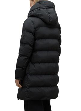 Casaco acolchoado Ecoalf Manliealf preto para mulher