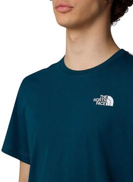 Camiseta The North Face Vertical petrol para homem