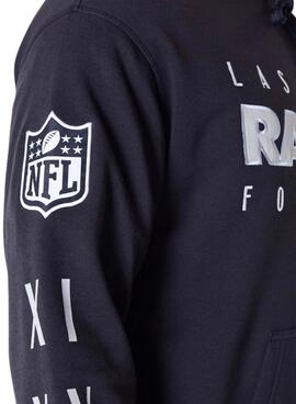 Moletom New Era Raiders preto para homem e mulher