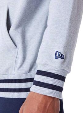 Moletom New Era LA Dodgers cinza para homem e mulher