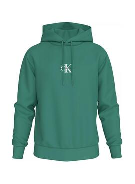 Moletom Calvin Klein Jeans Monologo verde para homem