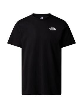 Camiseta The North Face Vertical logo preta para homem.