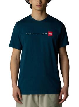 Camisa The North Face Never Stop Exploring azul para homem