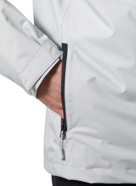 Jaqueta Helly Hansen Midlayer com capuz cinza para homens