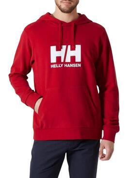 Moletom Helly Hansen Basic Hood vermelho para homem