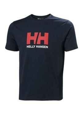 Camisa Helly Hansen HH Logo azul marinho para homem