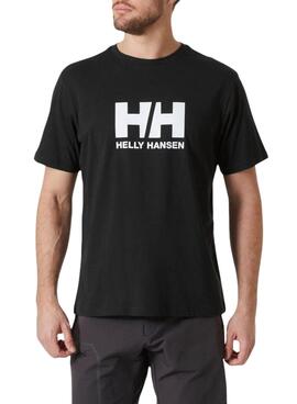 Camiseta Helly Hansen HH Logo preta para homem