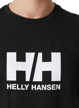 Camiseta Helly Hansen HH Logo preta para homem