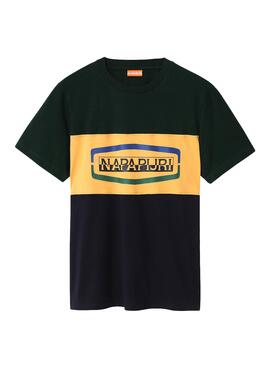 T-Shirt Napapijri Sogy SS Azul para Homem