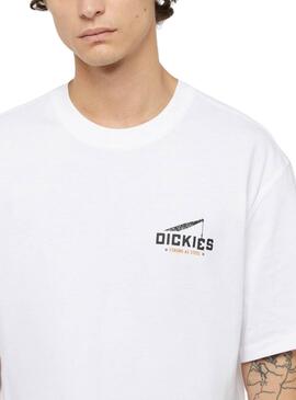Camiseta Dickies Industrial Zone branca para homem
