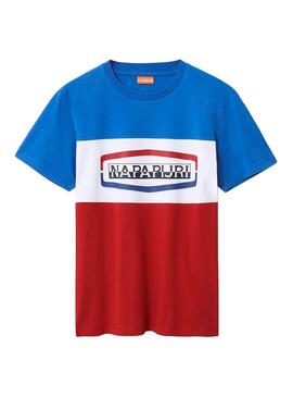 T-Shirt Napapijri Sogy SS Vermelho para Homem