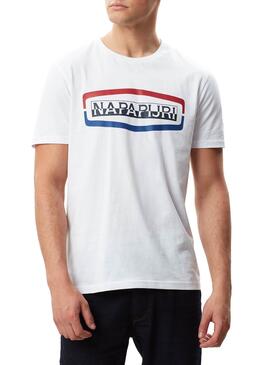 T-Shirt Napapijri Soggy SS Branco para Homem