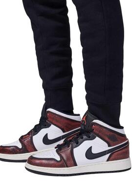 Calças Jordan MJ Brooklyn Fleece preto para crianças