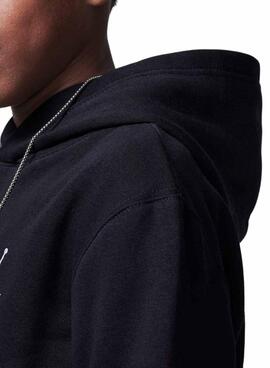 Moletom Jordan MJ Brooklyn Fleece preto para menino e menina