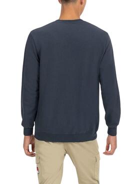 Sweatshirt El Pulpo Snowboard azul-marinho para homem.