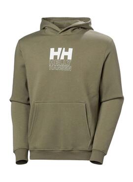 Moletom Helly Hansen Graphic Hoddie verde para homem