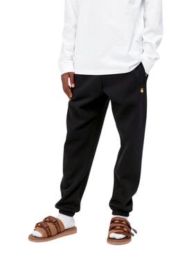 Calças Carhartt Chase jogger pretas para homem