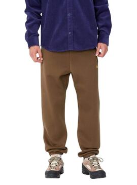 Calças Carhartt Chase jogger marrons para homem