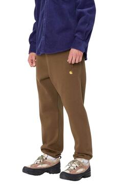 Calças Carhartt Chase jogger marrons para homem