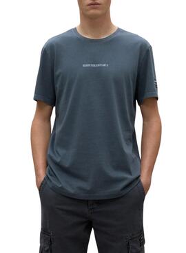 Camiseta Ecoalf Almeralf petrol para homem