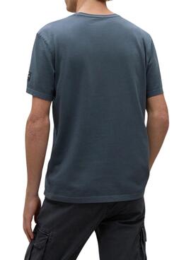 Camiseta Ecoalf Almeralf petrol para homem